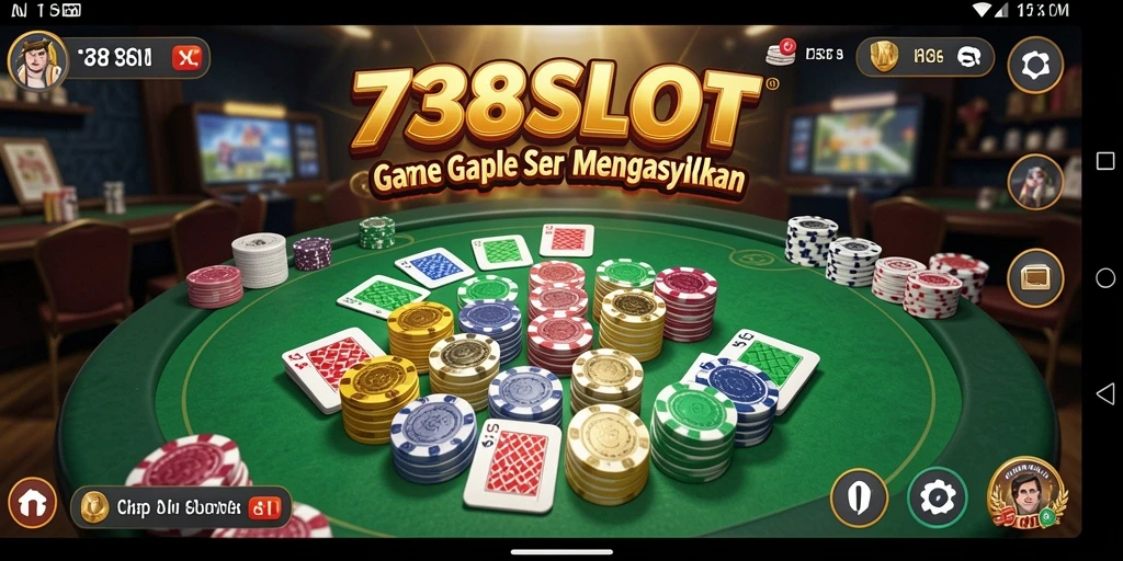 Gameplay seru dalam 738SLOT yang menampilkan permainan Gaple.