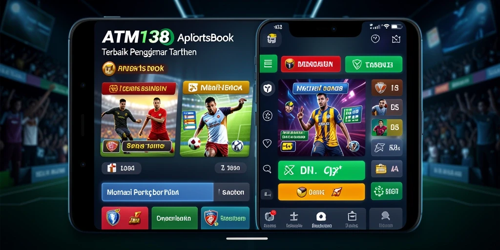 Tampilan utama aplikasi ATM138 dengan fitur sportsbook yang menarik.