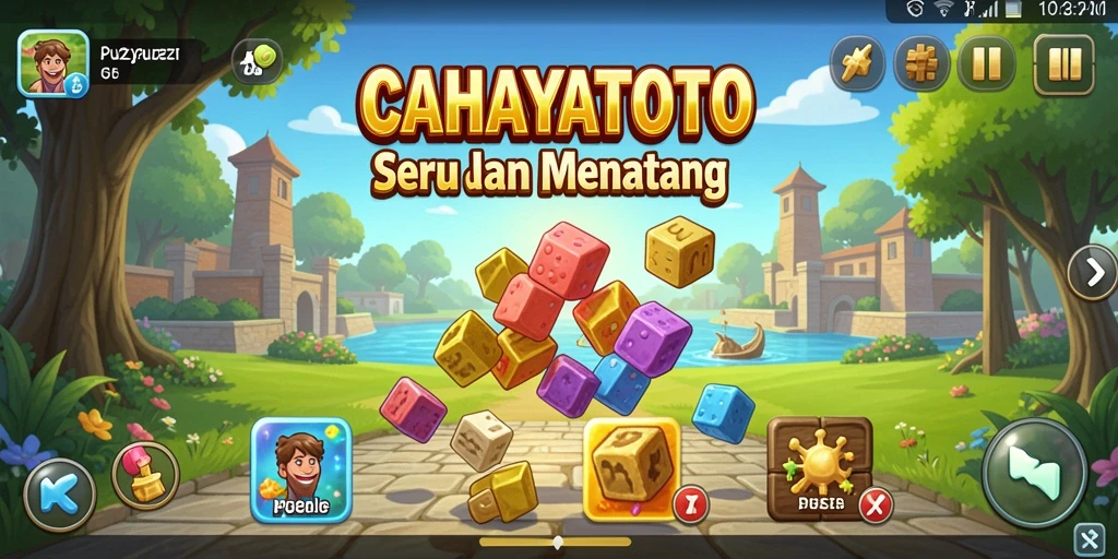 Tampilan gameplay CAHAYATOTO yang menantang dan seru.