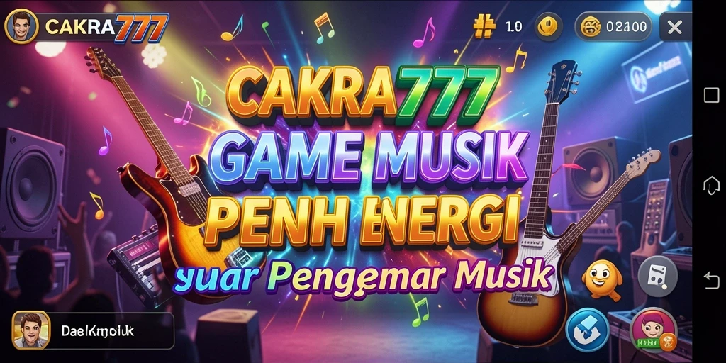 Tampilan menarik dari gameplay <strong>CAKRA777</strong> dengan musik yang menggugah semangat.