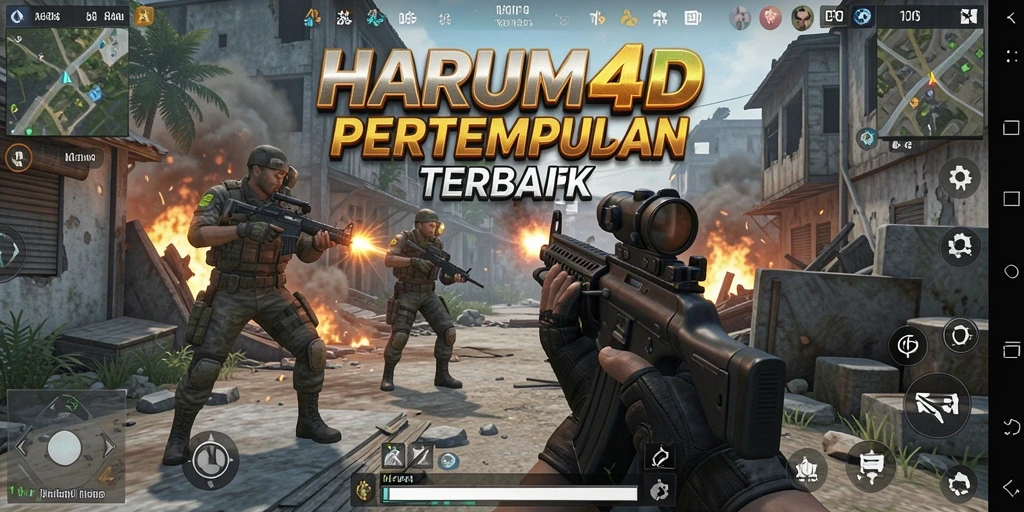 Tangkapan layar menunjukkan aksi mendebarkan dalam gameplay HARUM4D.
