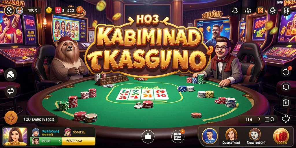 Screenshot gameplay HO3 menampilkan keseruan permainan Kasino yang mengasyikkan.