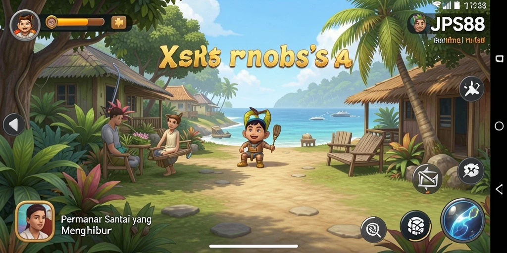 Tampilan gameplay yang menarik dan penuh warna dalam JPS88.