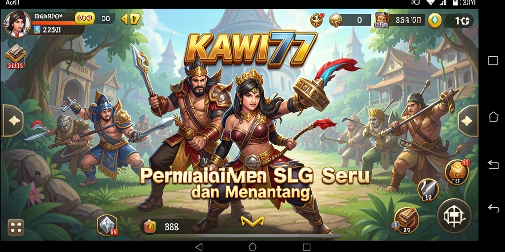 Tampilan permainan KAWI777 dengan aksi strategis yang mendebarkan.