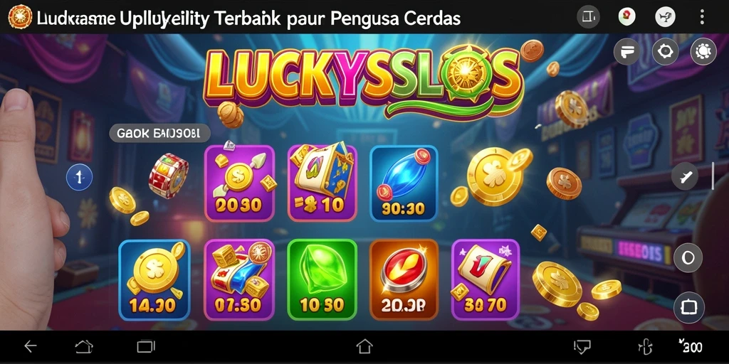 Tampilan menarik dari fitur LUCKYSLOTS yang membantu pengguna.