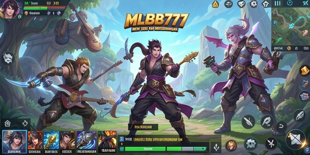 Gameplay MLBB777 yang seru dengan elemen musik interaktif.