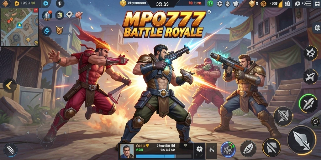 Gameplay intens dalam arena Battle Royale MPO777.