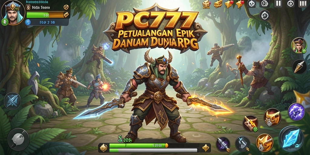 Tampilan gameplay seru dalam dunia RPG yang luas.
