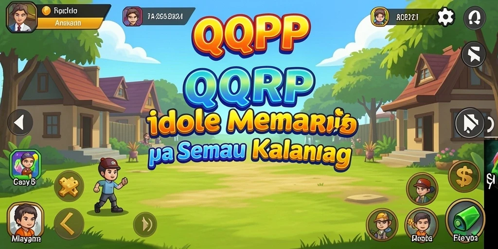 Screenshot gameplay QQRP menampilkan mekanika Idle yang menarik.